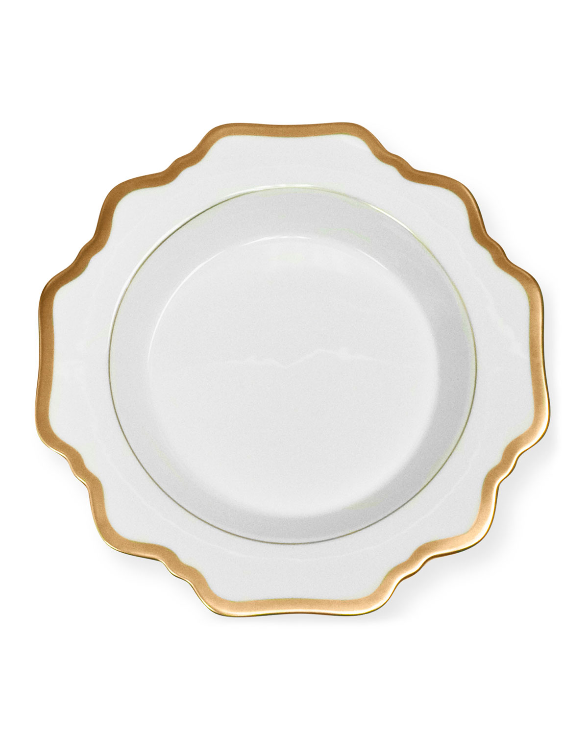 ANNA WEATHERLEY ANTIQUED WHITE SOUP PLATE,PROD153570638