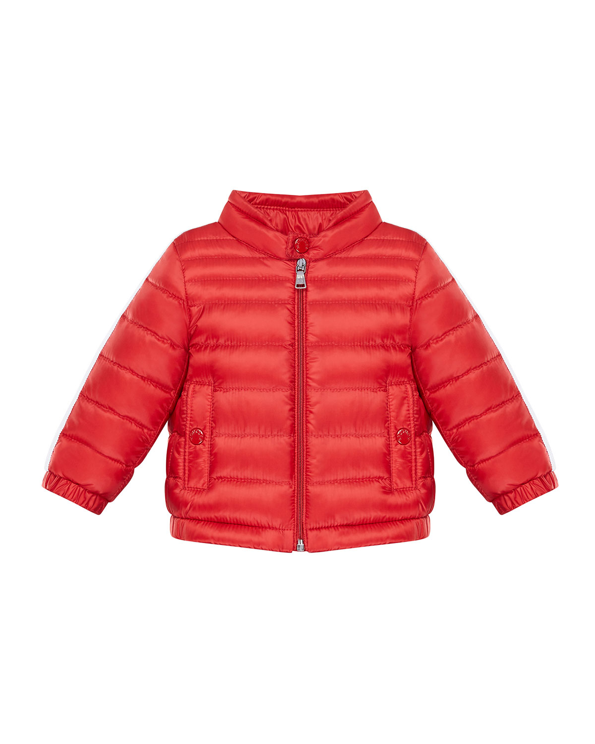 Moncler BOY'S ALBER QUILTED STAND-COLLAR PUFFER JACKET